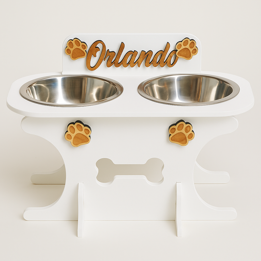 Migliora la postura e la digestione del tuo pet con il nostro porta ciotole personalizzabile
