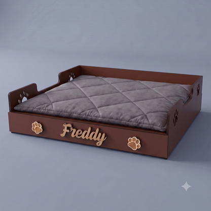Cuccia/lettino personalizzato su misura con cuscino integrato